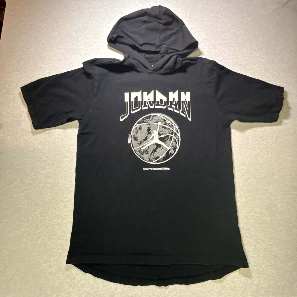 Nike Air Jordan Sport Hooded T-Shirt Black Gravity's Nightmare